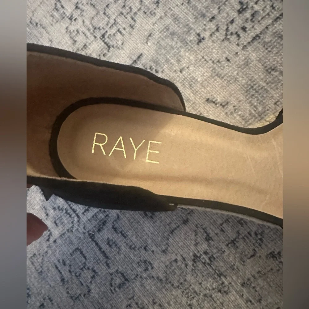 RAYE Black Espadrille Wedge Ankle-Tie Sandals - Picture 4 of 5